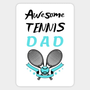 US Open Tennis Dad Racket and Ball Magnet